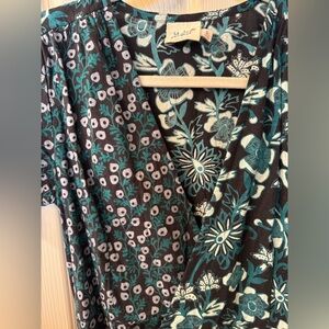 Mata Traders Two Patterned Wrap Maxi Dress - Small